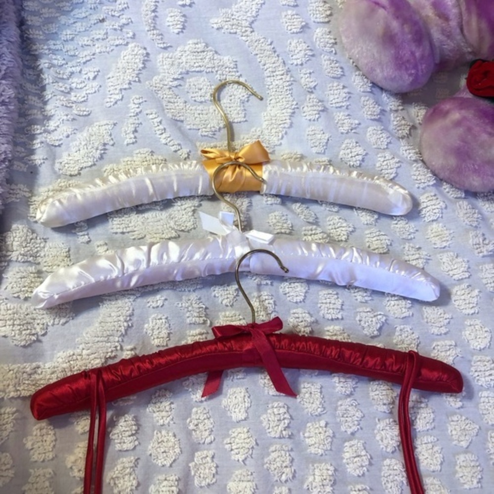 Padded and Covered Clothing Hangers Set of 3 No More Wire Hangers!